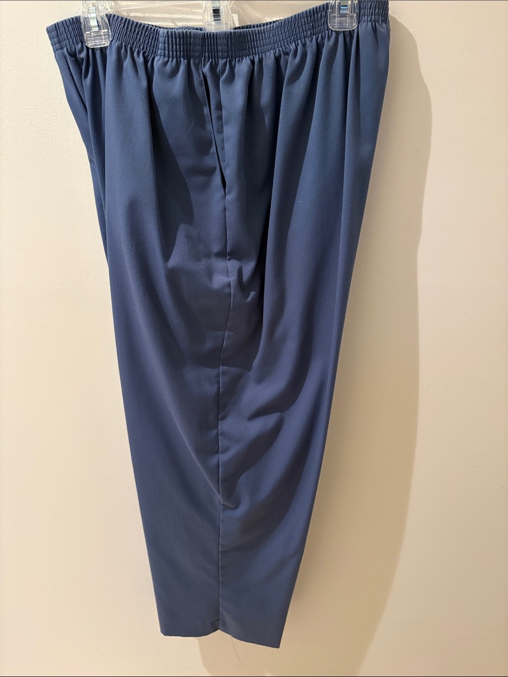 Alfred Dunner Navy Elastic-Waist Women's Trousers